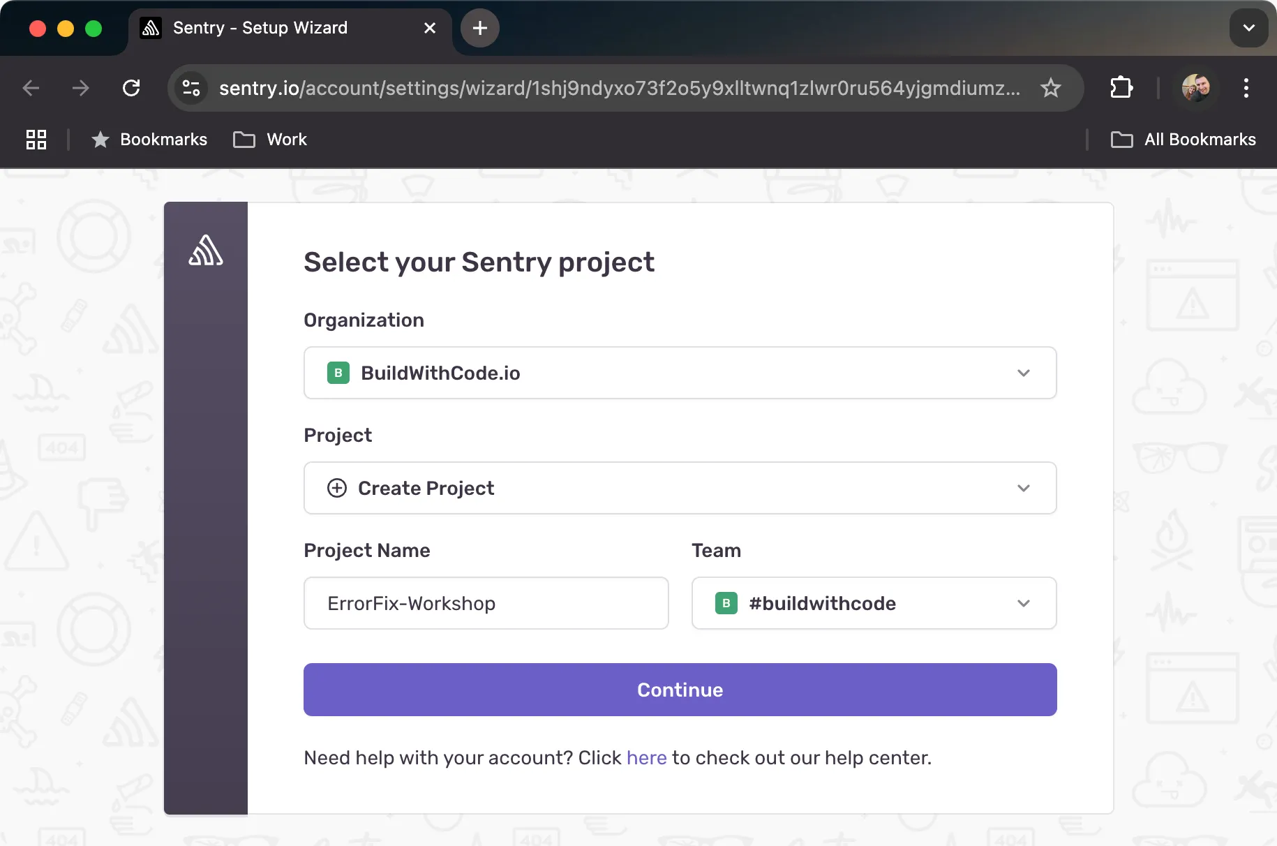 Sentry Project Selection
