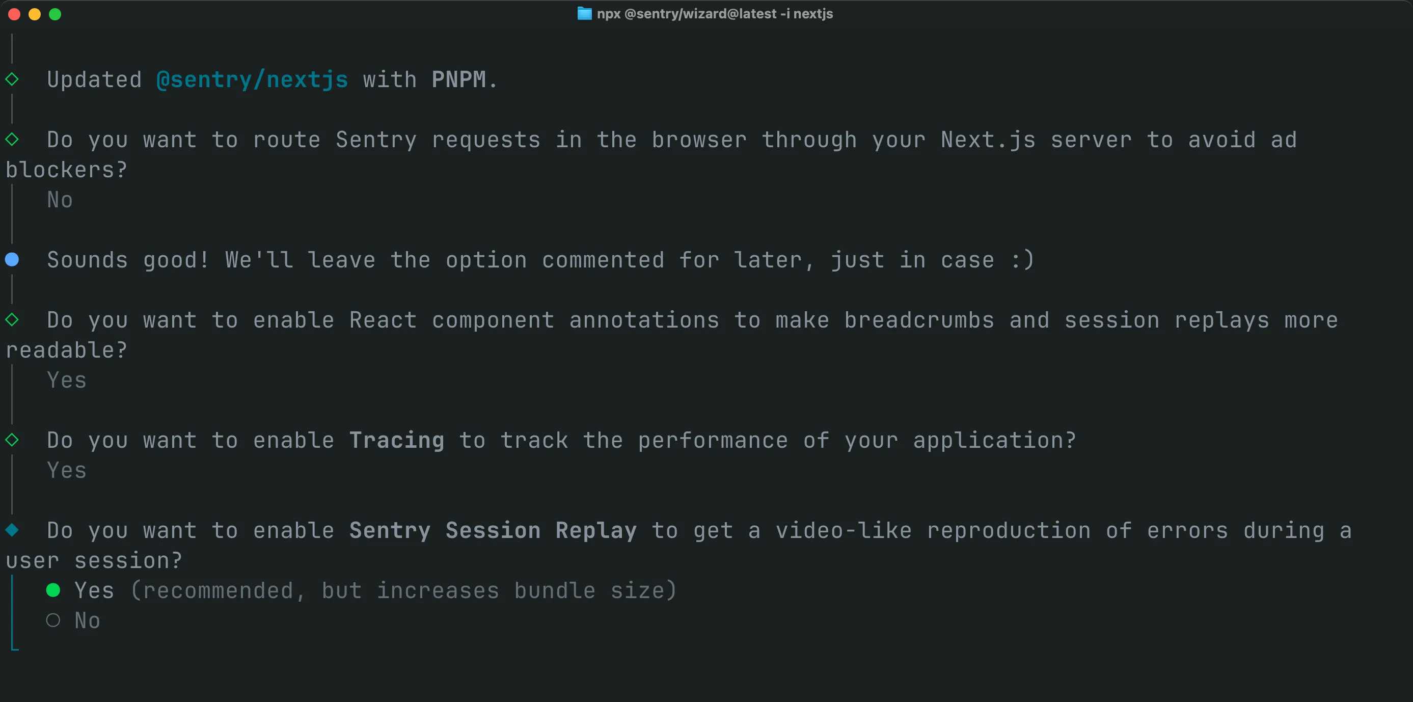 Sentry Feature Selection